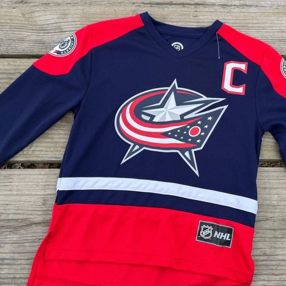 Columbus Blue Jackets Jersey #71 Nick Foligno Style Top - Unisex Size M 8 - Picture 4 of 11